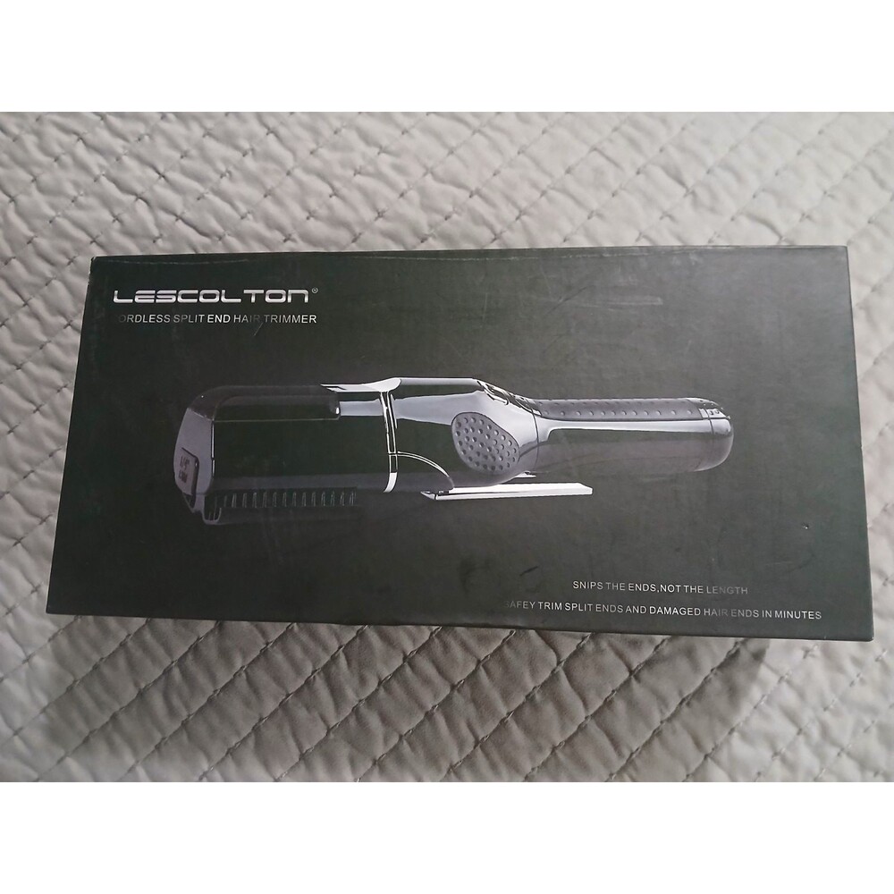 LESCOLTON Cordless Split End Hair Trimmer  Black